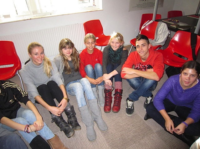 Elever från Spanien på besök