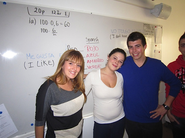 Elever från Spanien på besök